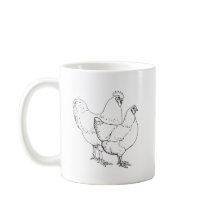 Pollos de la raza de la herencia - gallo y gallina