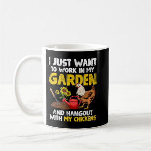 Taza De Café Pollos de pollo de jardinería