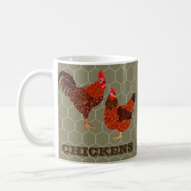 Taza De Café Pollos del corral (Izquierda)