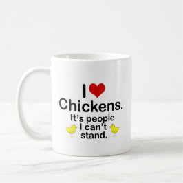 Taza De Café Pollos I (del corazón)