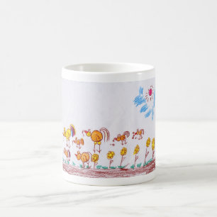 TAZA de CAFÉ "pollos" por las 2das mamáes Theu d
