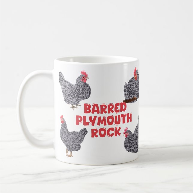 Taza De Café Pollos rocosos de Plymouth (Izquierda)