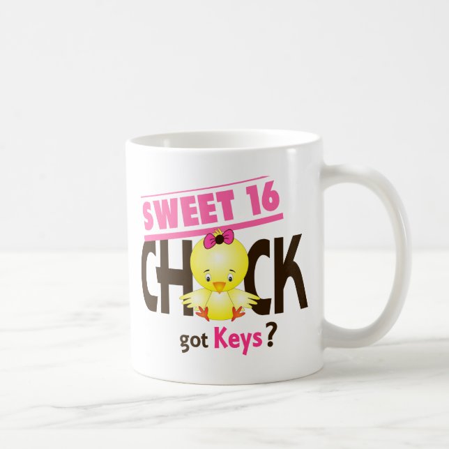 Taza De Café Polluelo 1 del dulce 16 (Derecha)