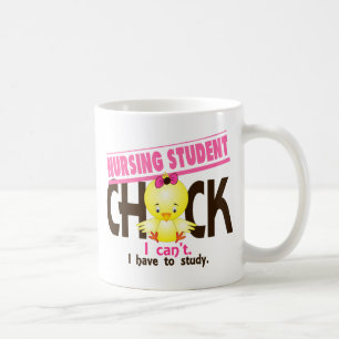 Taza De Café Polluelo 1 del estudiante de la enfermería