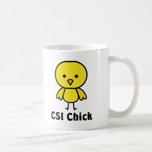 Taza De Café Polluelo de CSI (Derecha)
