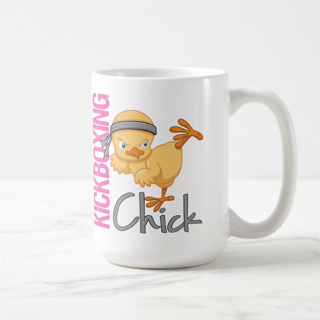 Taza De Café Polluelo de Kickboxing (Derecha)