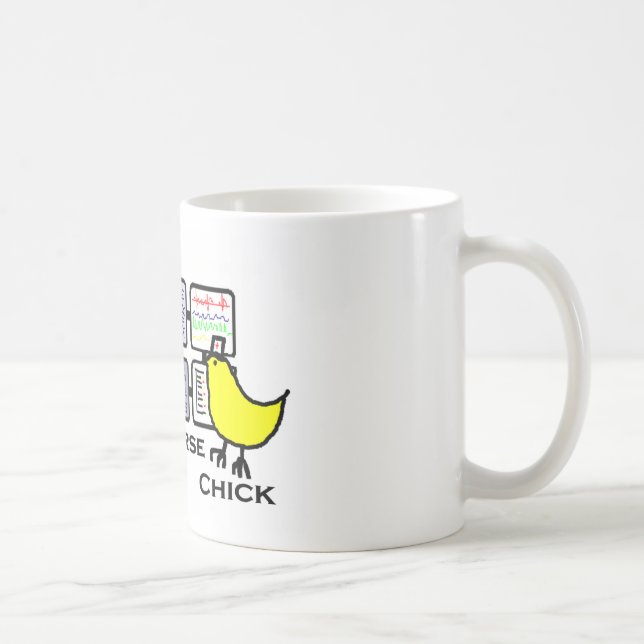 Taza De Café polluelo de la enfermera del eICU (Derecha)