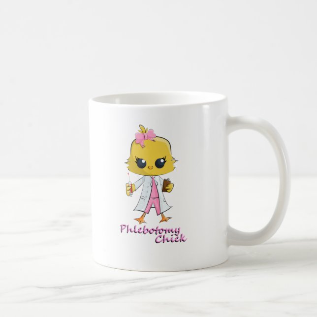 Taza De Café Polluelo de la flebotomía (Derecha)