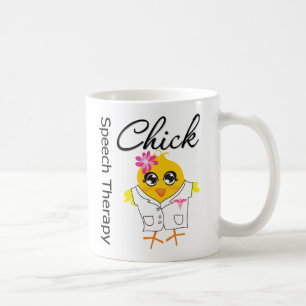 Taza De Café Polluelo de la logopedia