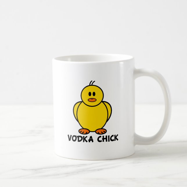 Taza De Café Polluelo de la vodka (Derecha)