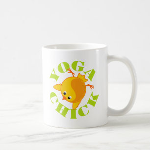 Taza De Café Polluelo de la yoga