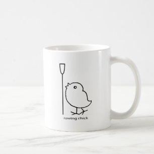 Taza De Café Polluelo del Rowing, ropa del rowing para las