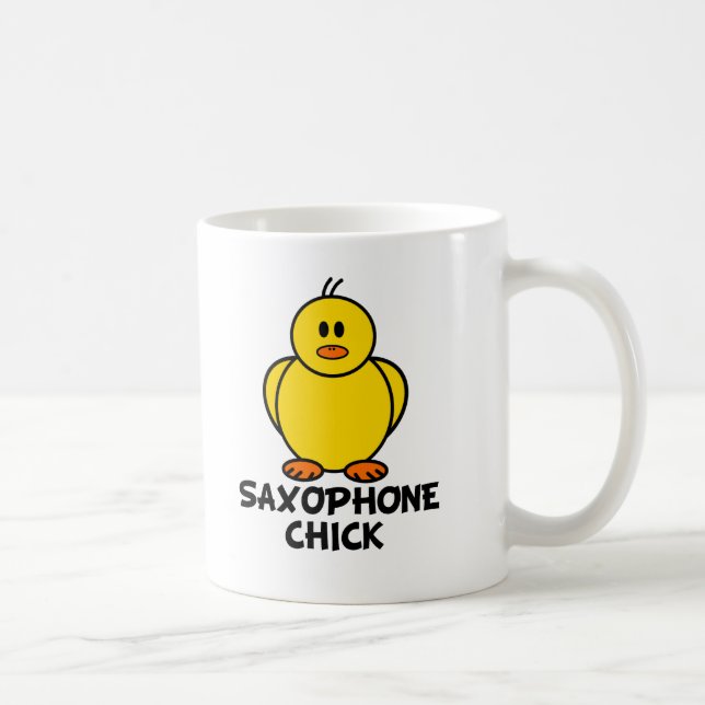 Taza De Café Polluelo del saxofón (Derecha)