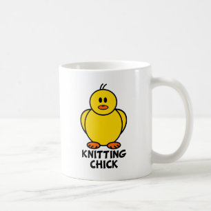 Taza De Café Polluelo que hace punto