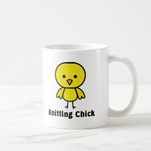 Taza De Café Polluelo que hace punto