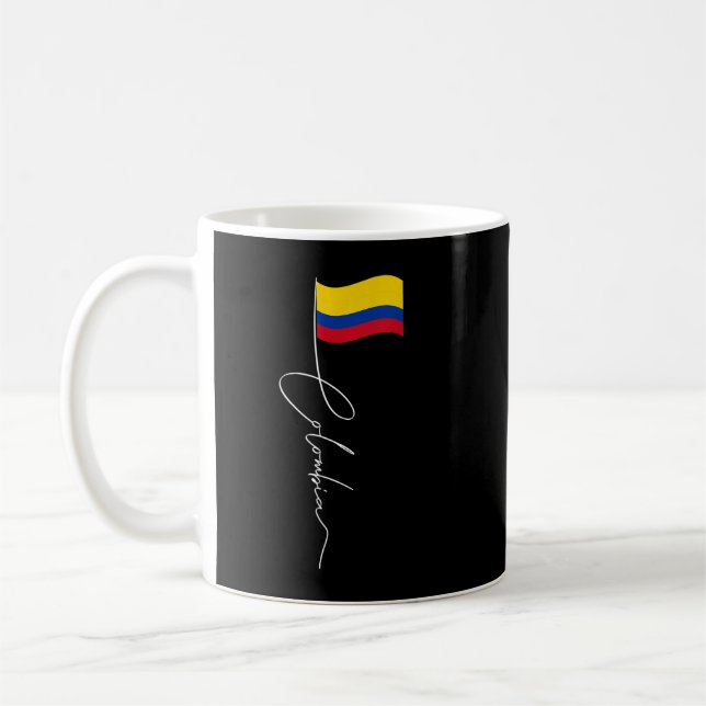 Taza De Café Polo de bandera de Colombia - Colombia Patriótico (Izquierda)