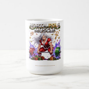 Taza De Café Polo Norte Musculoso Sra Claus - Gimnasio de Navid