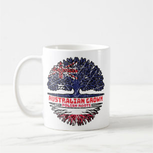 Taza De Café Polonia Bandera de raíces polacas australianas de