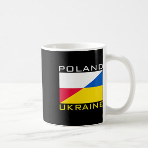 Taza De Café Polonia Ucrania Bandera Apoyo Amistad Vecino