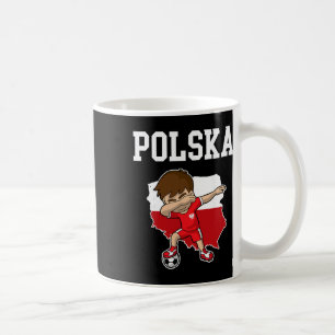 Taza De Café Polska Fútbol Polonia Polaco Dabbing Footbyll