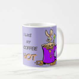 Taza De Café Polvo de Lover con café conejo. Coffee Mug