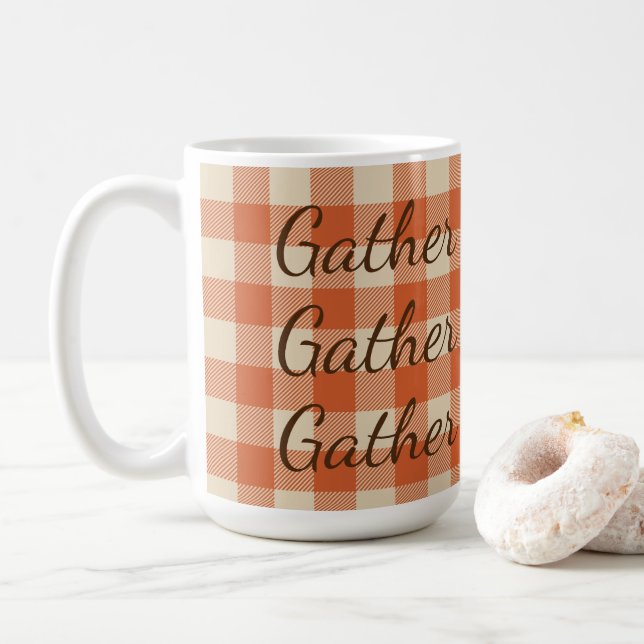 Taza De Café Polvo de naranja y de búfalo crema (Con donut)