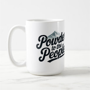 Taza De Café "Polvo para la Gente" Retro Snowboard & Ski