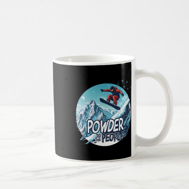 Taza De Café Polvo Para La Gente - Snowboard Tee 2 (Derecha)