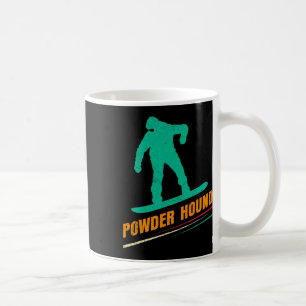 Taza De Café Polvo Snowboard Hound Funny Snowboard Niños