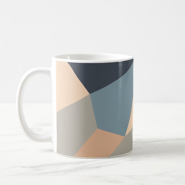 Taza De Café Polygonal variegated seamless pattern. multi-color (Izquierda)