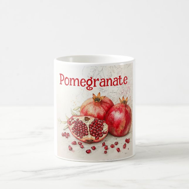Taza De Café Pomegranate Coffee Mug (Centro)