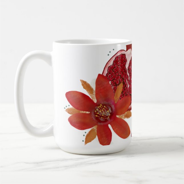 Taza De Café Pomegranate Flower (Izquierda)
