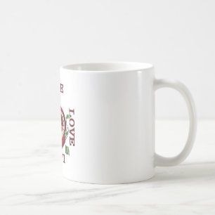 Taza De Café Pomegranate Heart LOVE Valentine