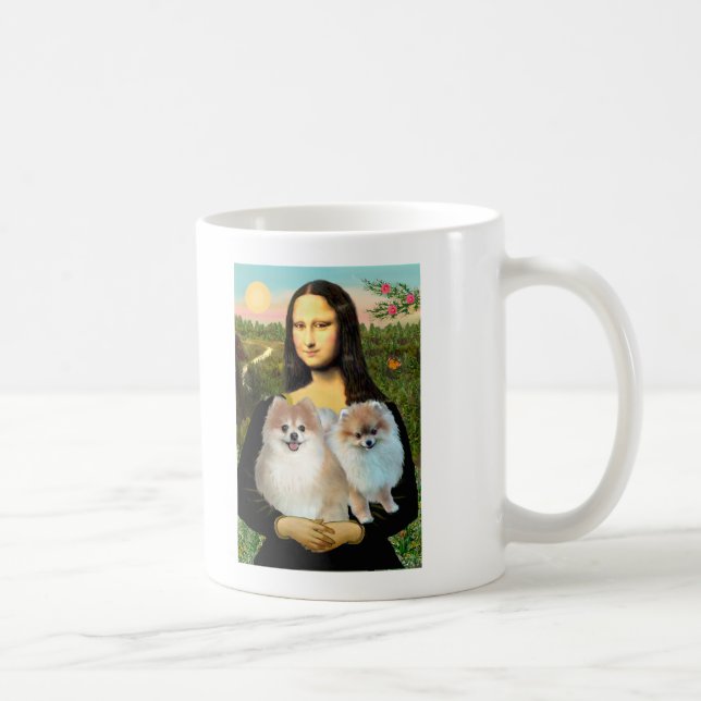 Taza De Café Pomerania 3 - Mona Lisa (Derecha)