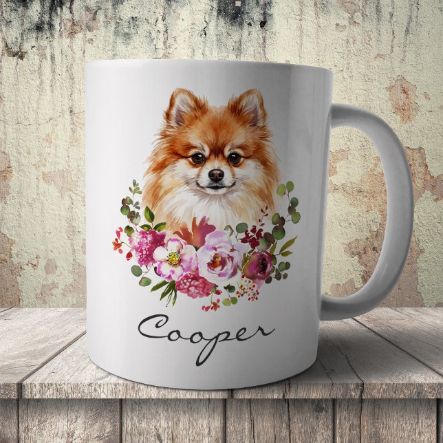 Taza De Café Pomerania acuarela (Subido por el creador)