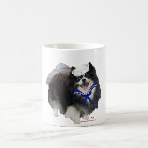 Taza De Café Pomerania negra marinero
