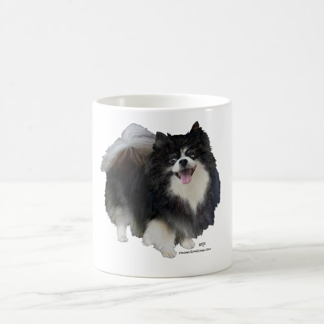 Taza De Café Pomerania negro (Centro)