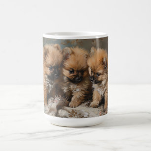 Taza De Café Pomerania Trio Vintage