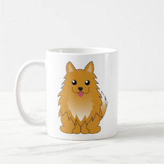 Taza De Café Pomeranian anaranjado