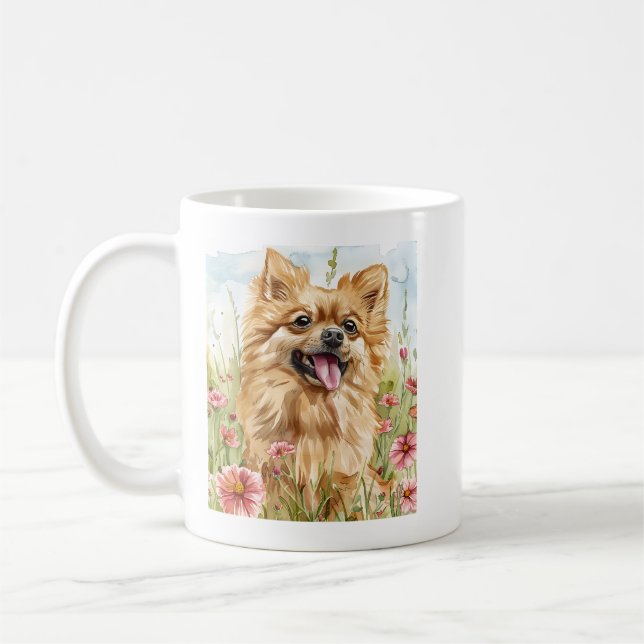 Taza De Café  Pomeranian Mug (Izquierda)
