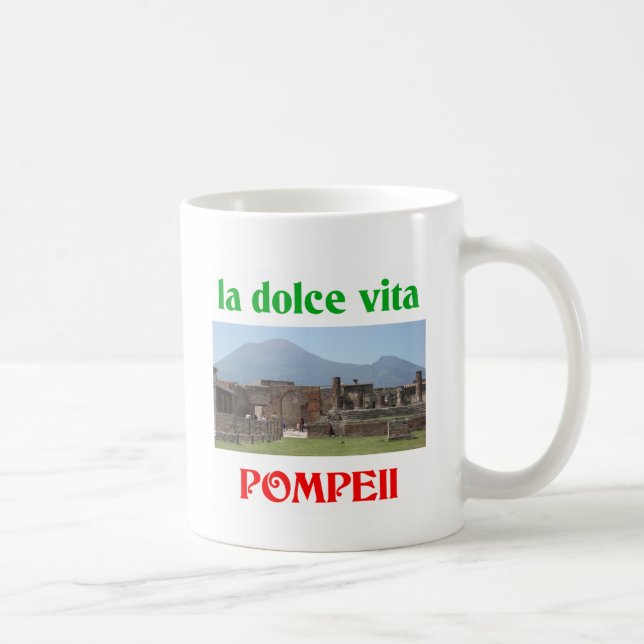 Taza De Café Pompeya Italia (Derecha)