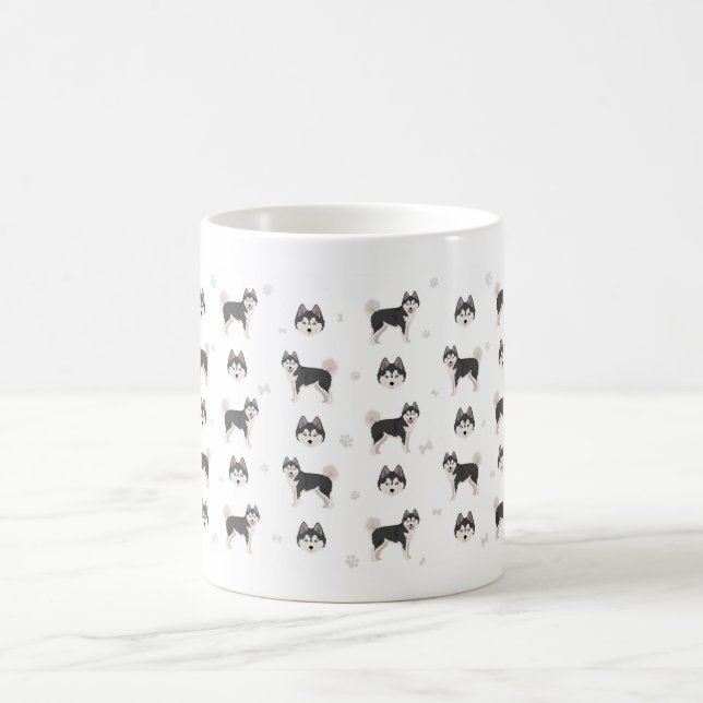 Taza De Café Pomsky dog mug, un regalo para el amante del perro (Centro)