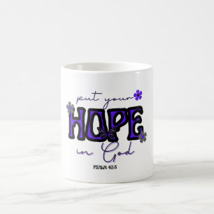 Taza De Café Pon tu esperanza en el tazón clásico de Dios