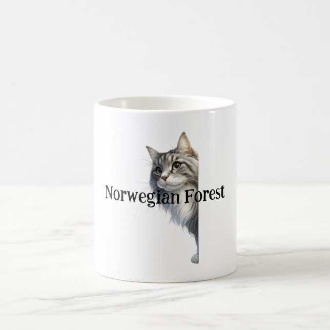 Taza De Café Pon tus manos en la alegría festiva con el gato fe (Centro)