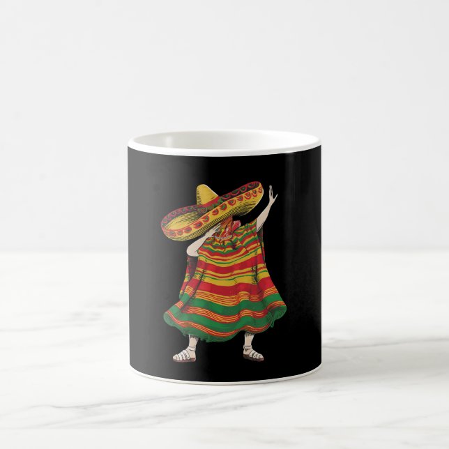 Taza De Café Poncho Mexicano Dabbing Cinco De Mayo Fiesta (Centro)