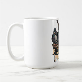 Taza De Café Poner al Gato Entre las Palomas Gato Tabby Vintage