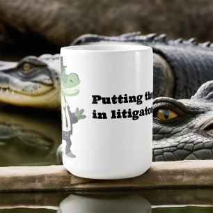 Taza De Café Poner el indicador en el Litigator