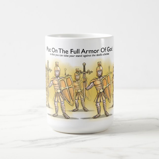 Taza De Café Poner Toda La Armadura De Dios (Centro)
