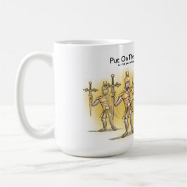 Taza De Café Poner Toda La Armadura De Dios