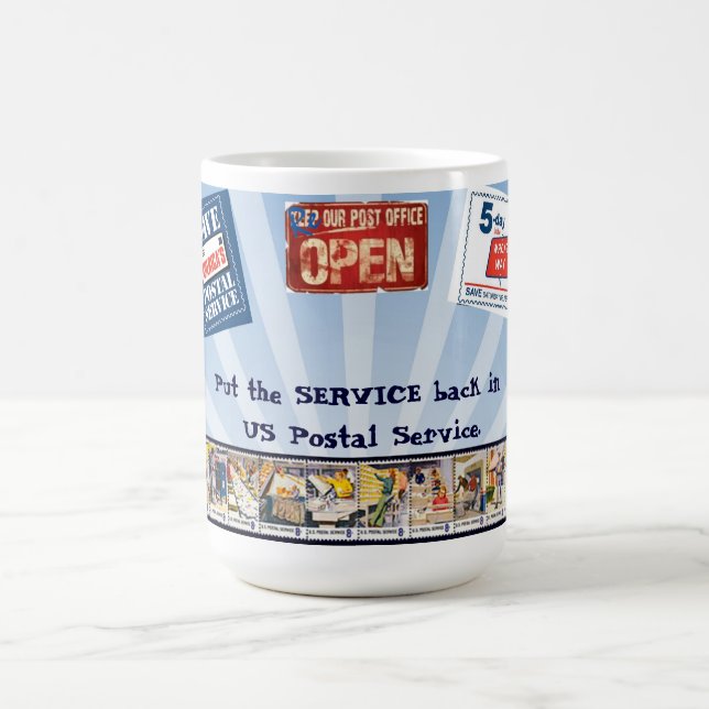 Taza De Café Ponga el servicio detrás en USPS (Centro)